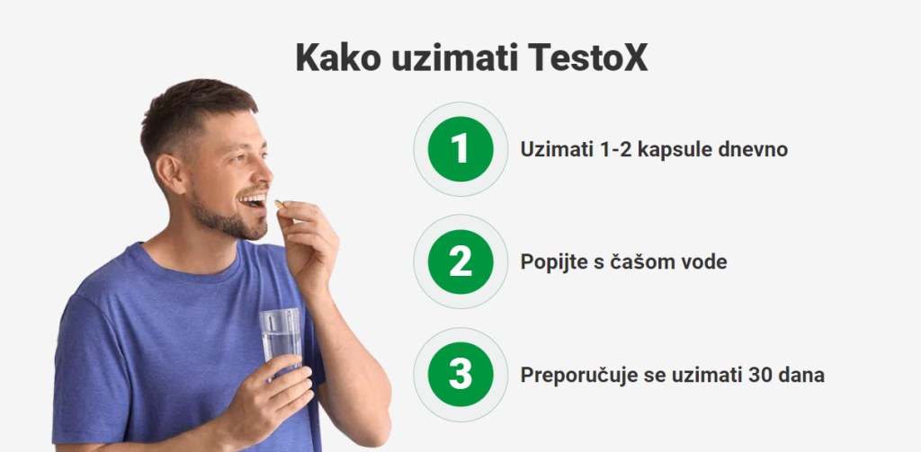 Upute za upotrebu TestoX